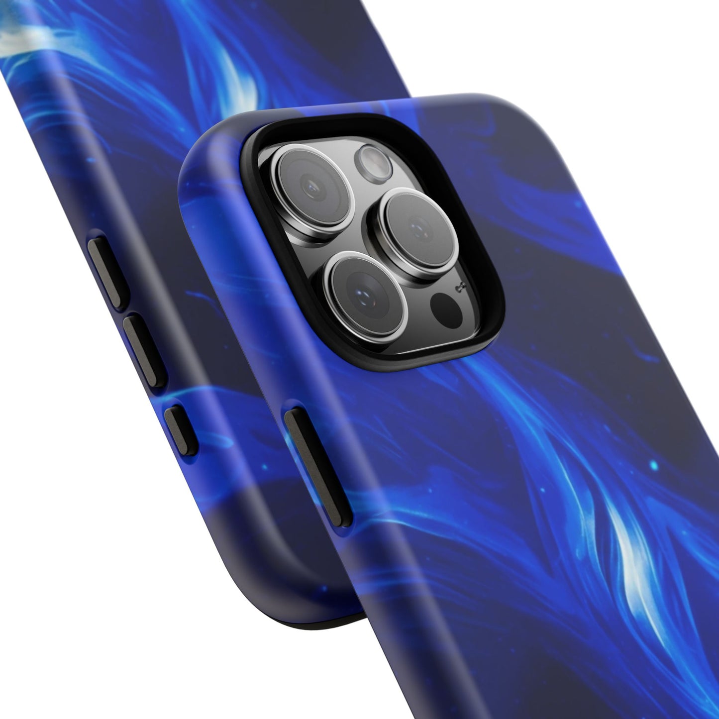 Deep Blue Swirl Design - Tough Phone Case - iPhone or Samsung Phones