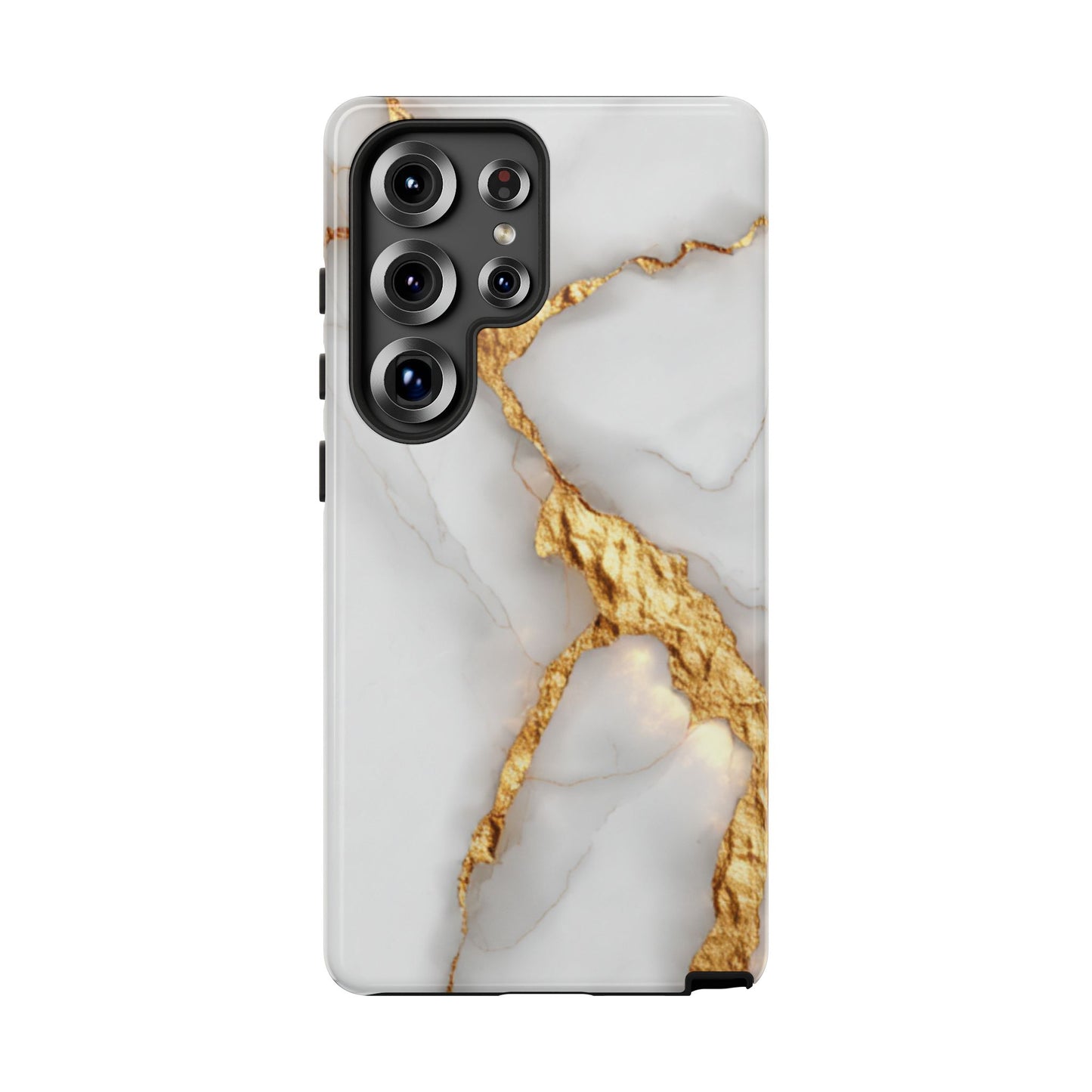 Gold and Marble Design - Tough Phone Case - iPhone or Samsung Phones