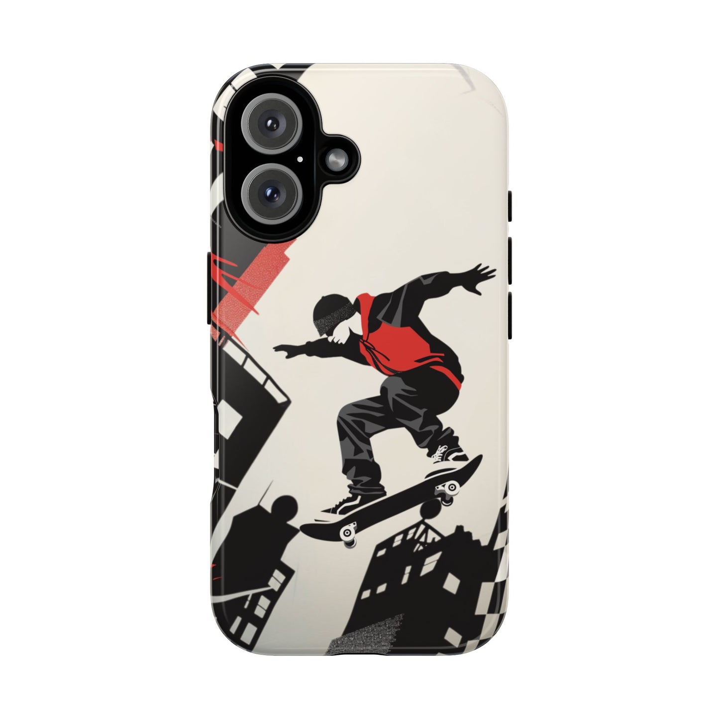 Skateboarding in the City - Tough Phone Case - iPhone or Samsung Phones