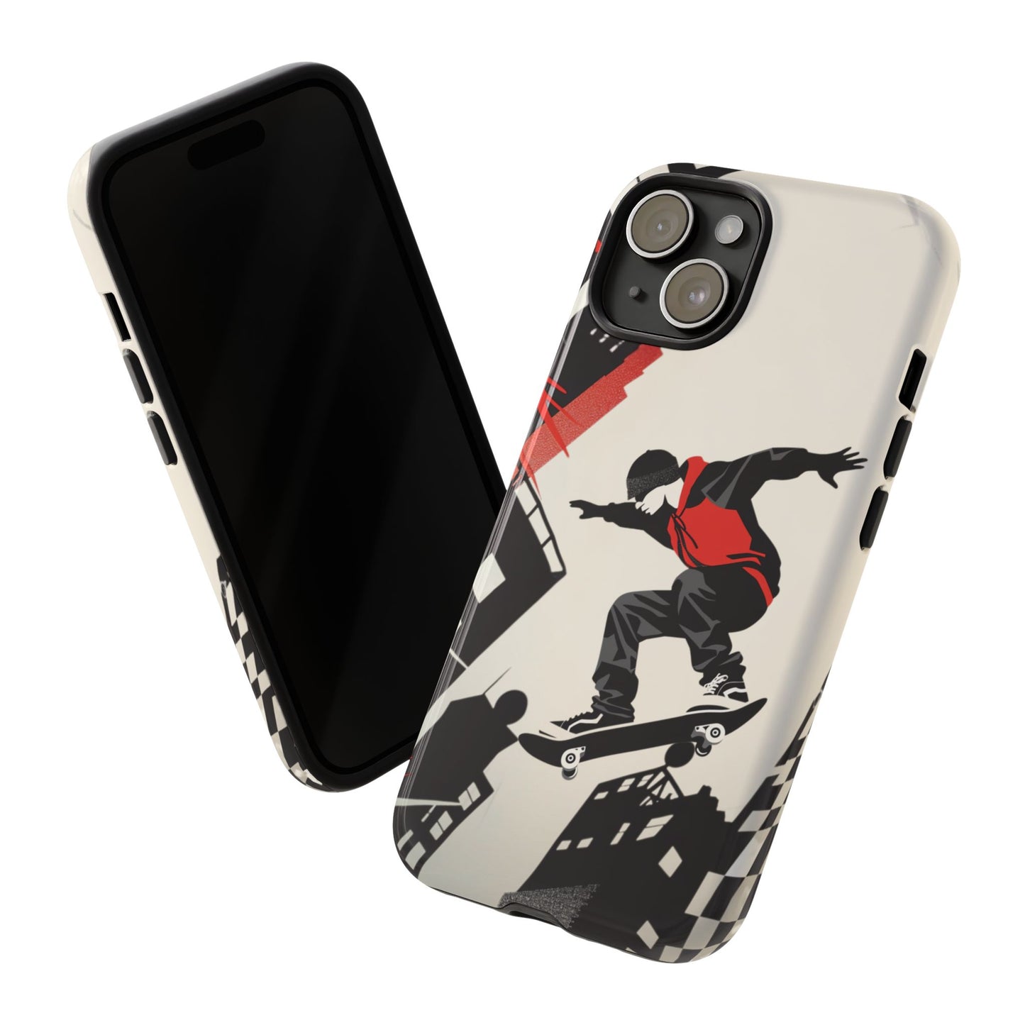 Skateboarding in the City - Tough Phone Case - iPhone or Samsung Phones