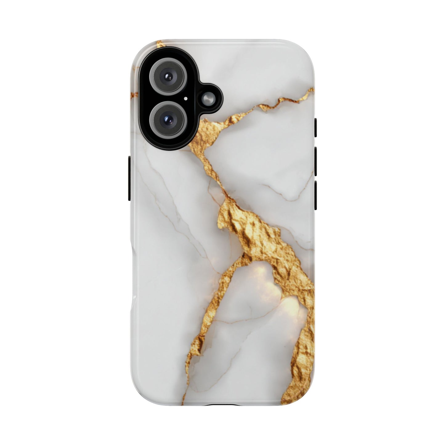 Gold and Marble Design - Tough Phone Case - iPhone or Samsung Phones