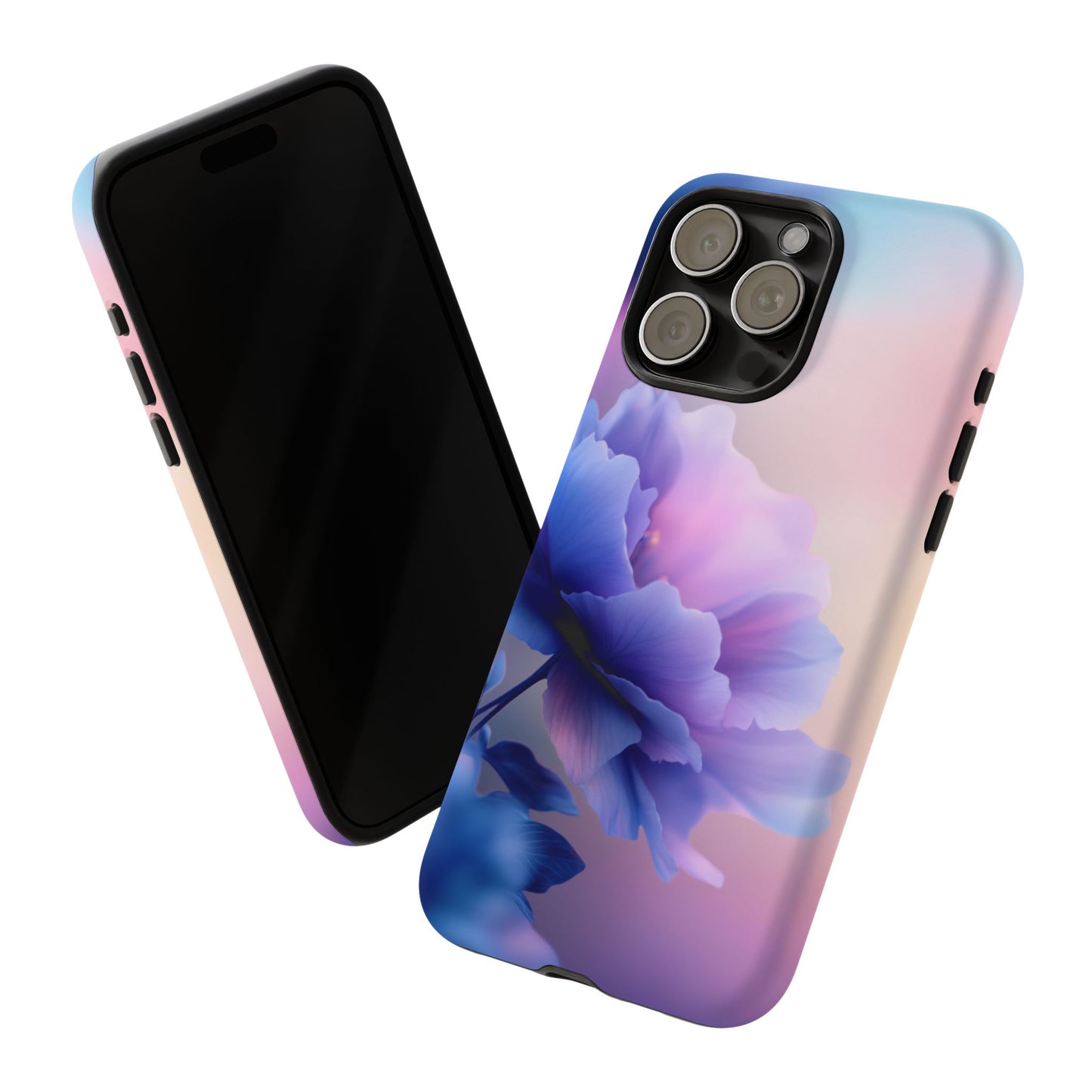 Purple Flower with Sunset - Tough Phone Case