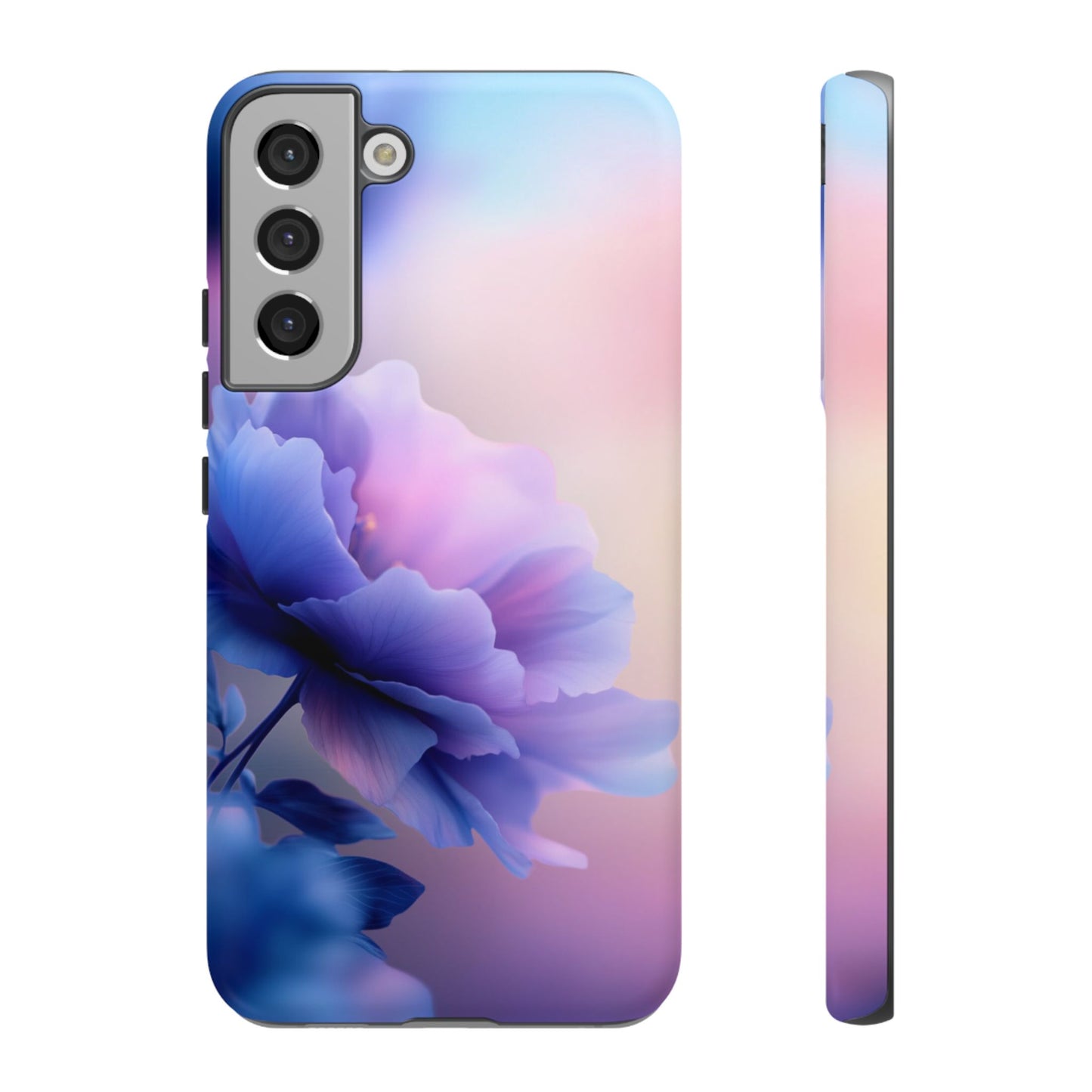 Purple Flower with Sunset - Tough Phone Case