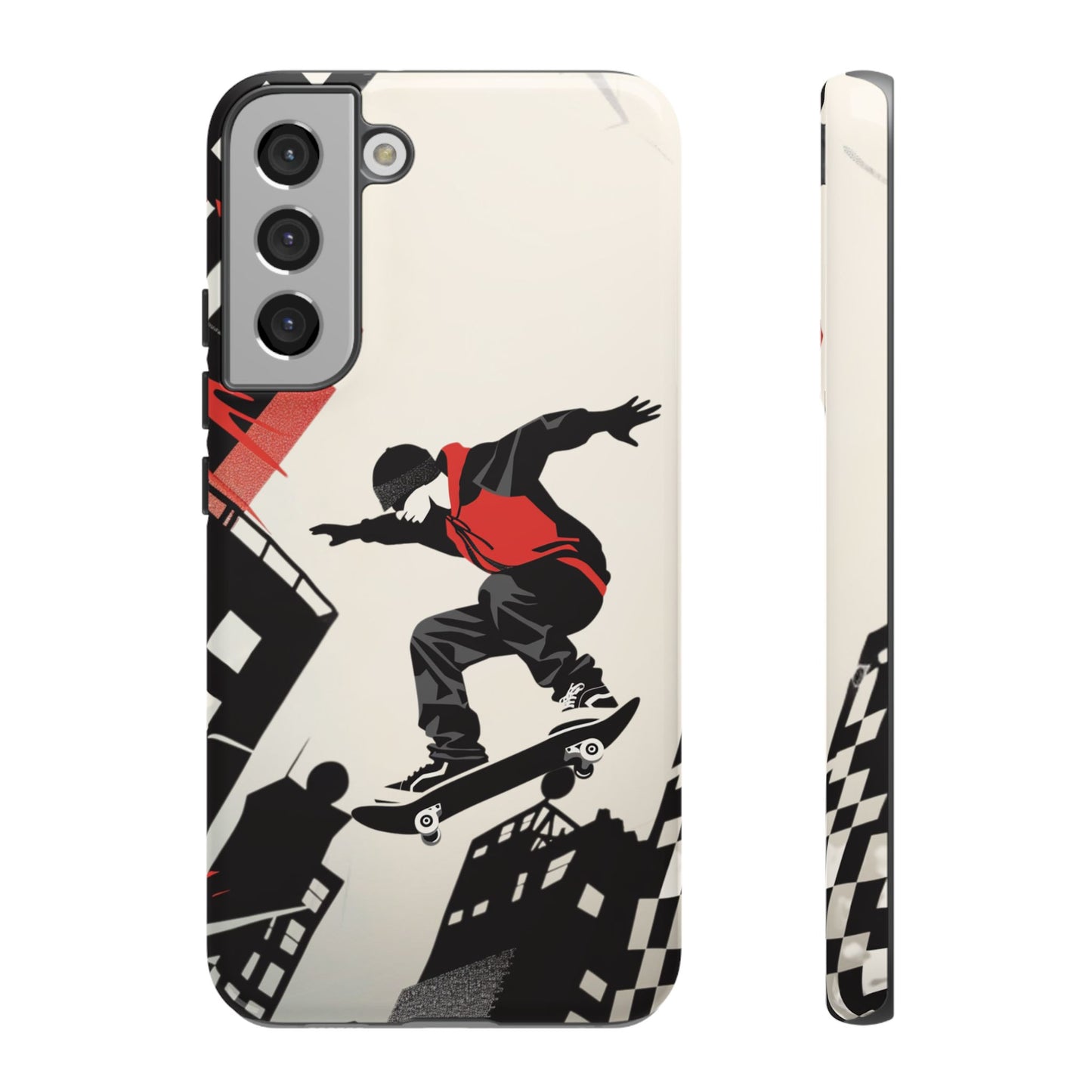 Skateboarding in the City - Tough Phone Case - iPhone or Samsung Phones