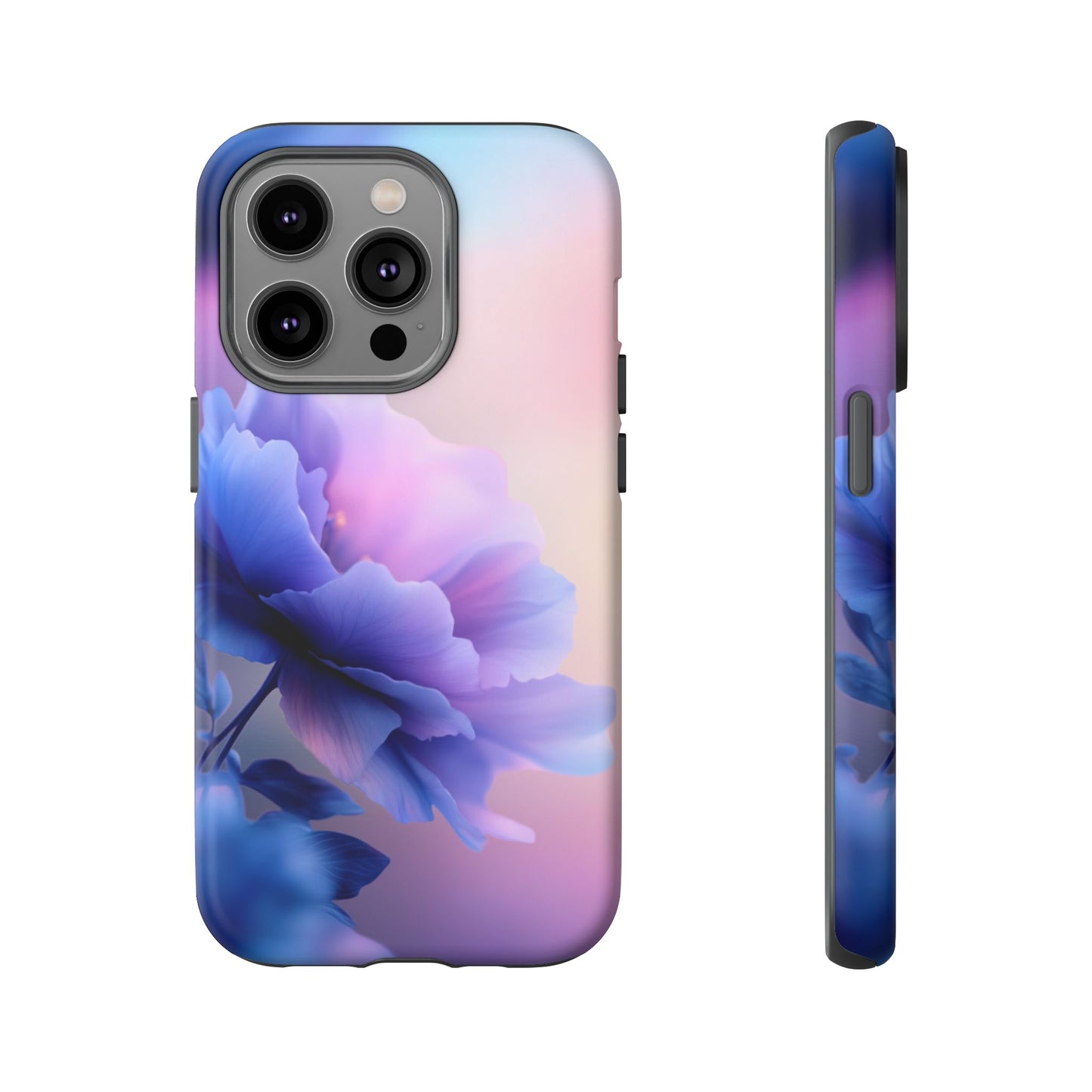 Purple Flower with Sunset - Tough Phone Case