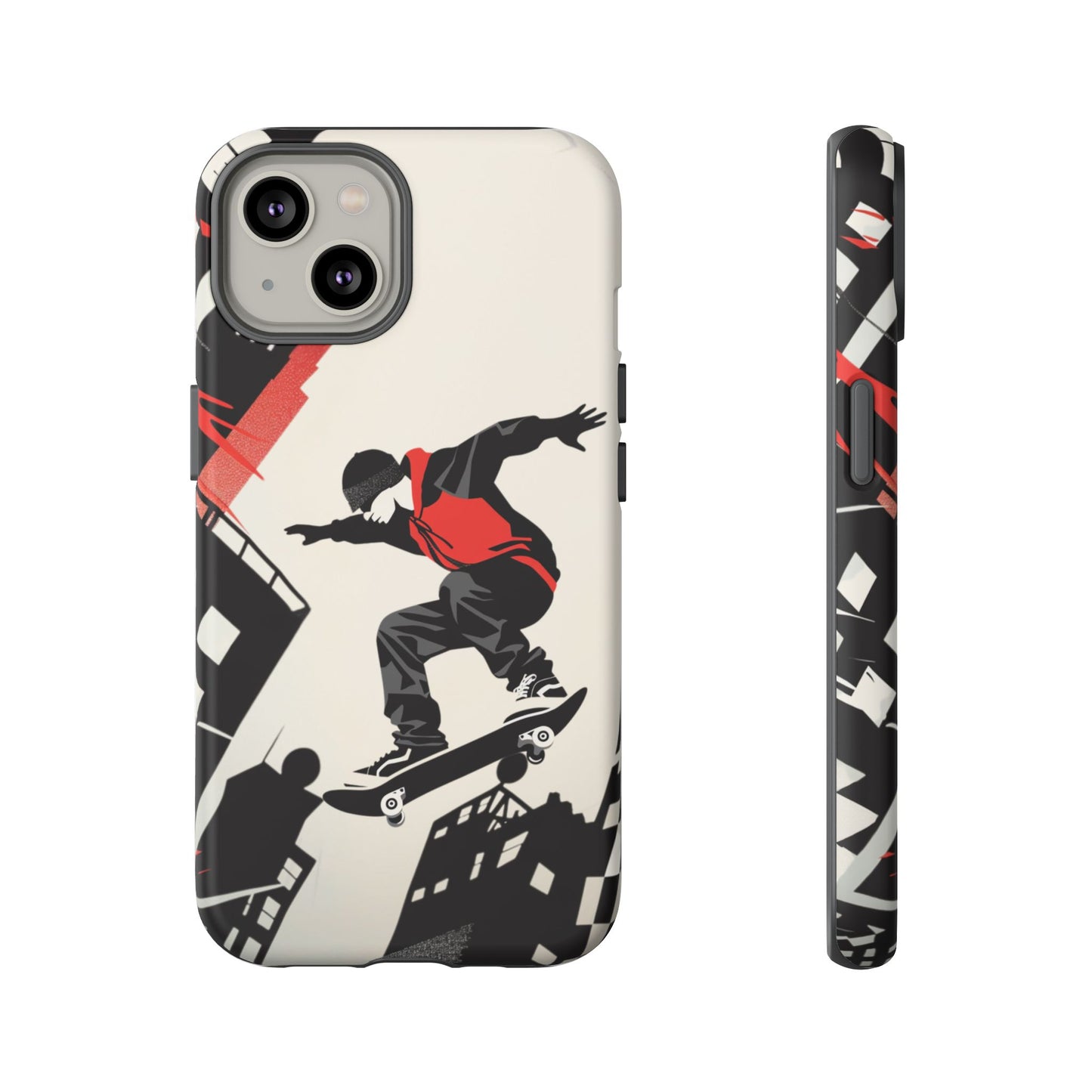 Skateboarding in the City - Tough Phone Case - iPhone or Samsung Phones