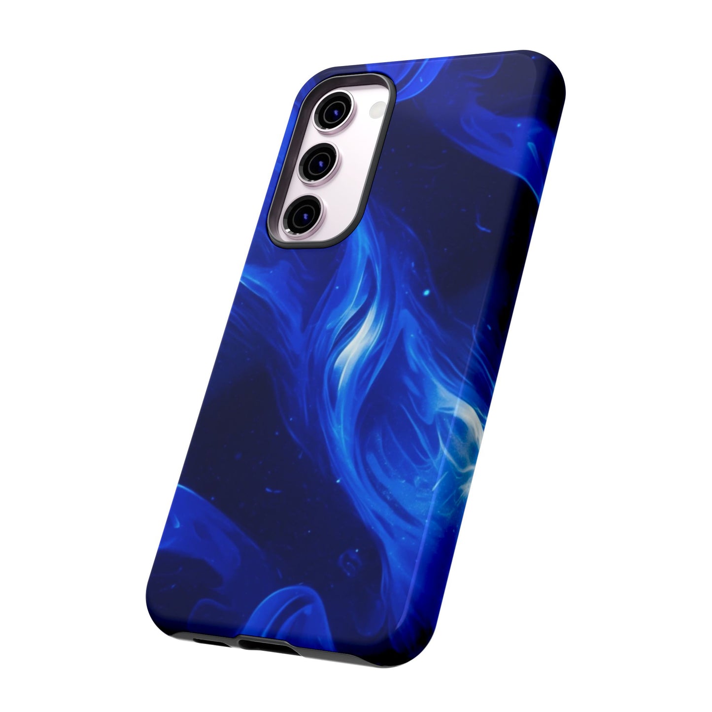 Deep Blue Swirl Design - Tough Phone Case - iPhone or Samsung Phones