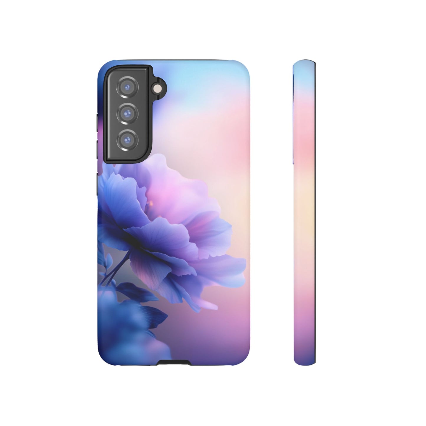 Purple Flower with Sunset - Tough Phone Case