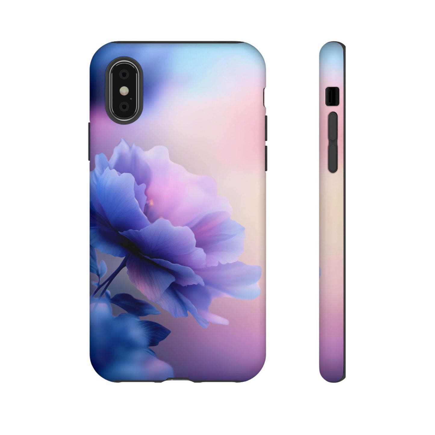 Purple Flower with Sunset - Tough Phone Case