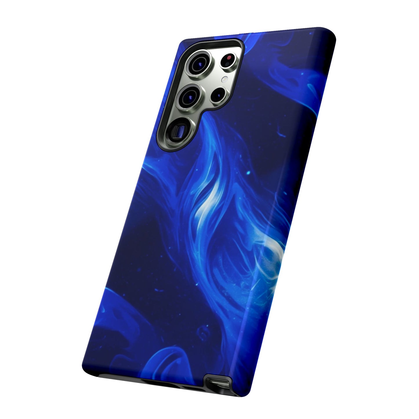Deep Blue Swirl Design - Tough Phone Case - iPhone or Samsung Phones
