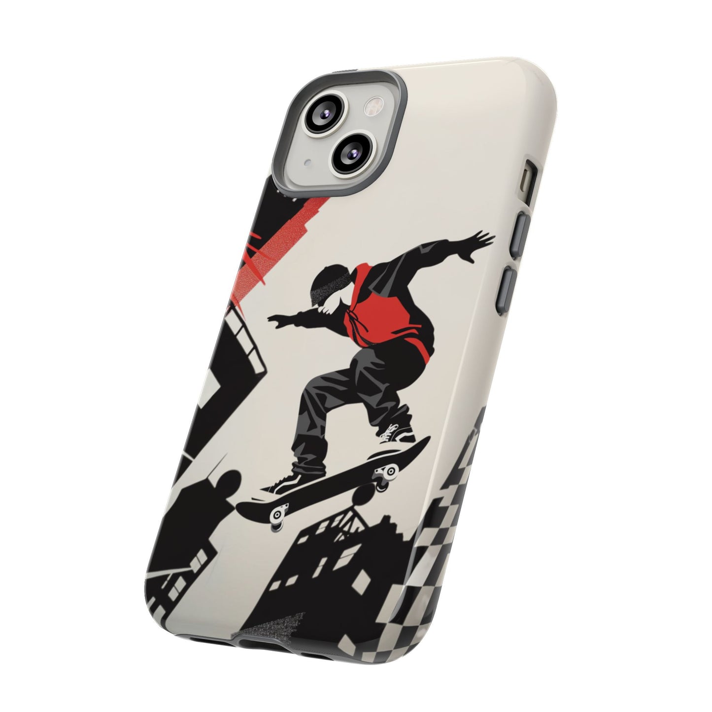 Skateboarding in the City - Tough Phone Case - iPhone or Samsung Phones