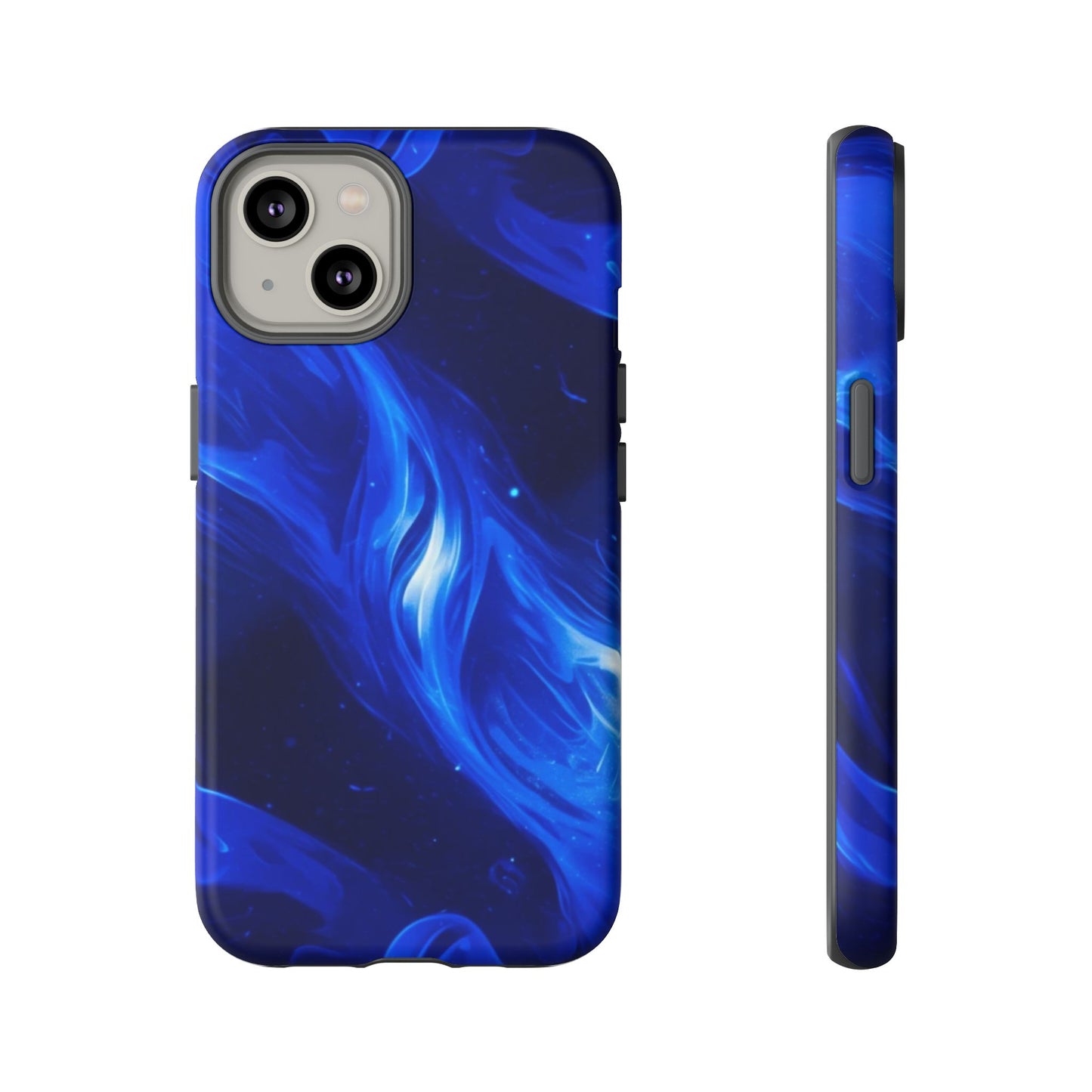 Deep Blue Swirl Design - Tough Phone Case - iPhone or Samsung Phones