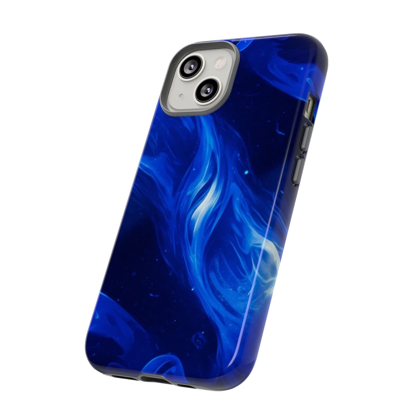 Deep Blue Swirl Design - Tough Phone Case - iPhone or Samsung Phones