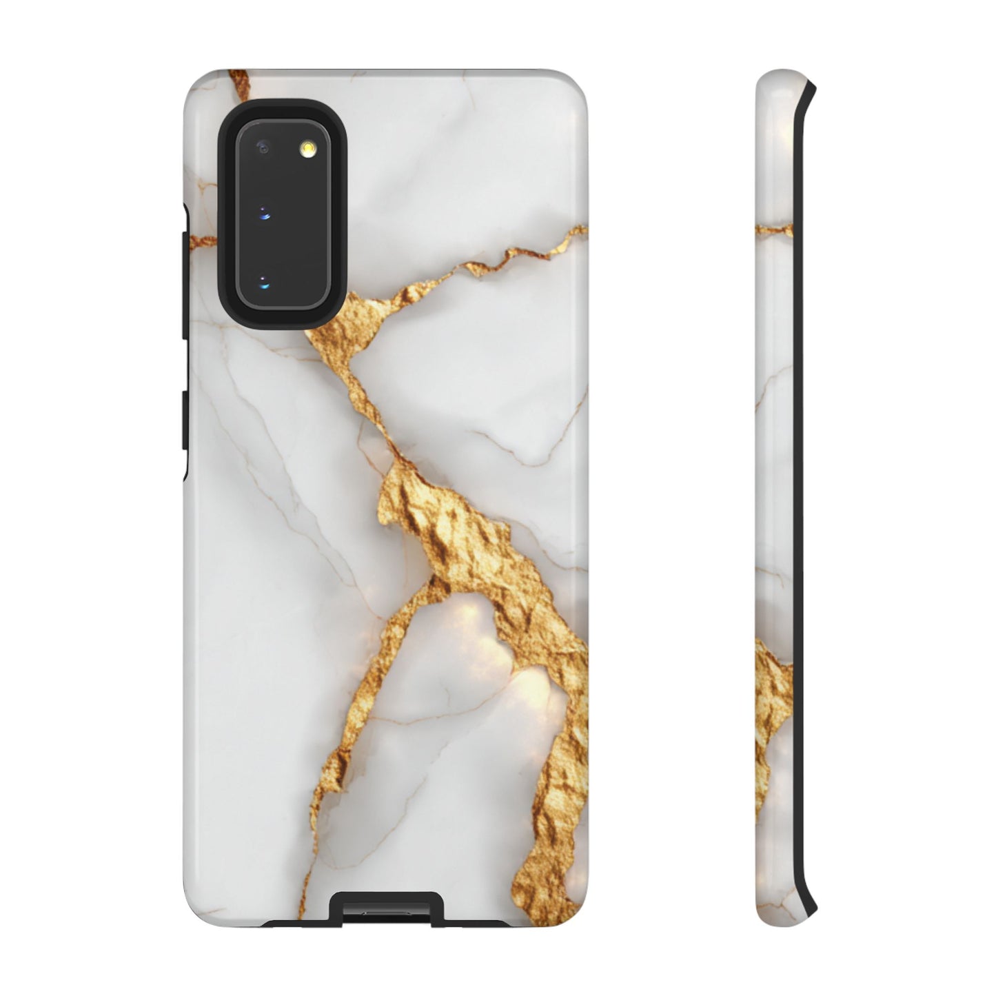 Gold and Marble Design - Tough Phone Case - iPhone or Samsung Phones