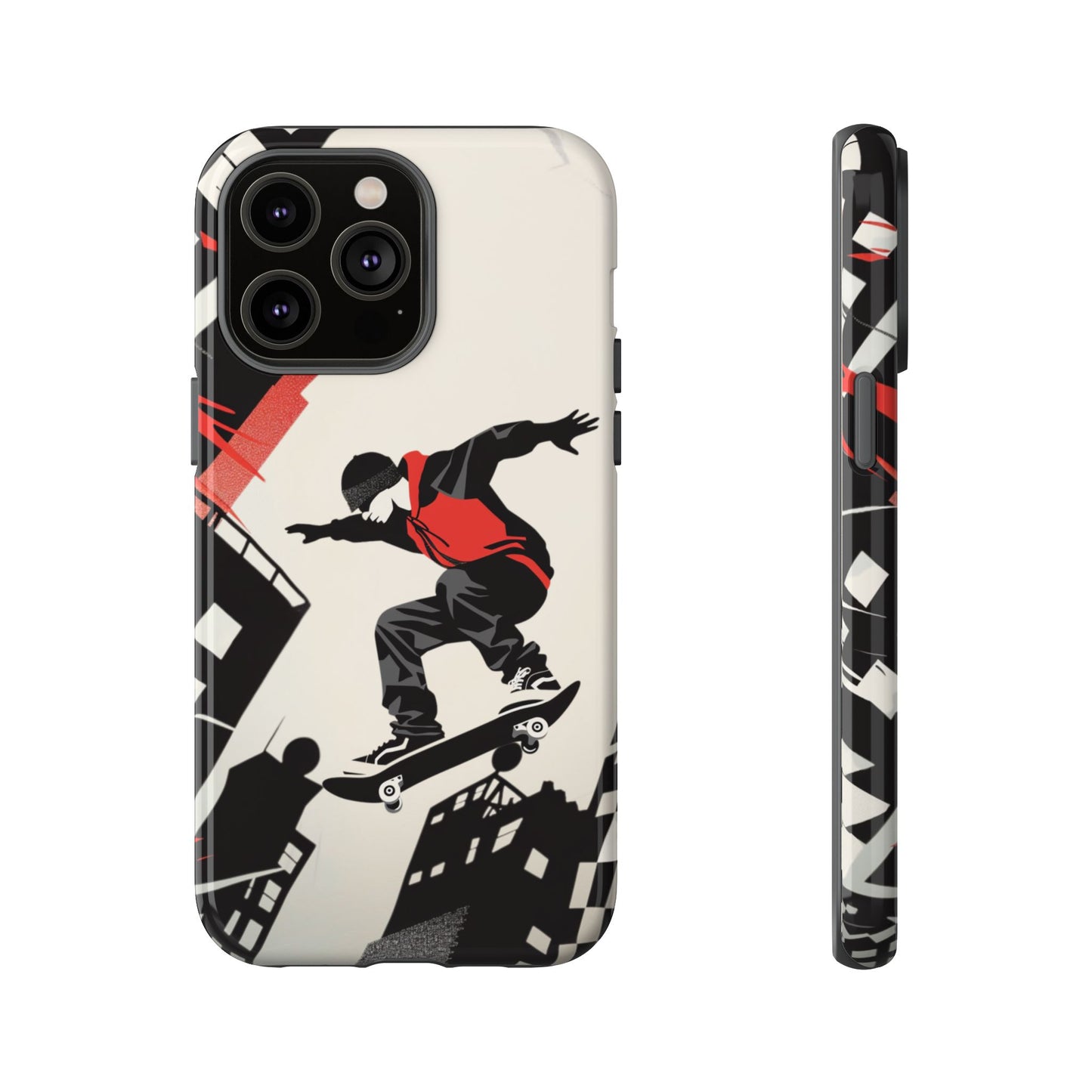 Skateboarding in the City - Tough Phone Case - iPhone or Samsung Phones
