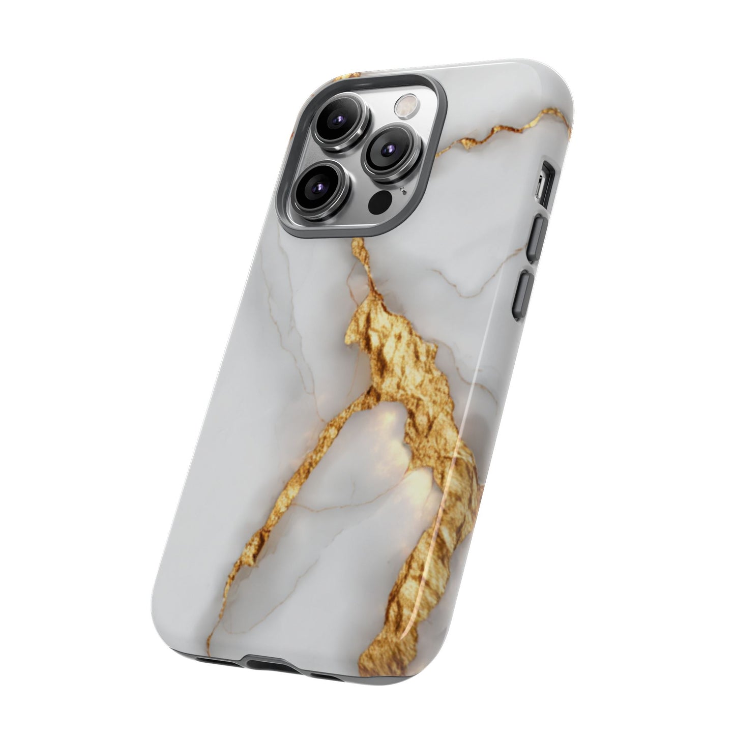 Gold and Marble Design - Tough Phone Case - iPhone or Samsung Phones