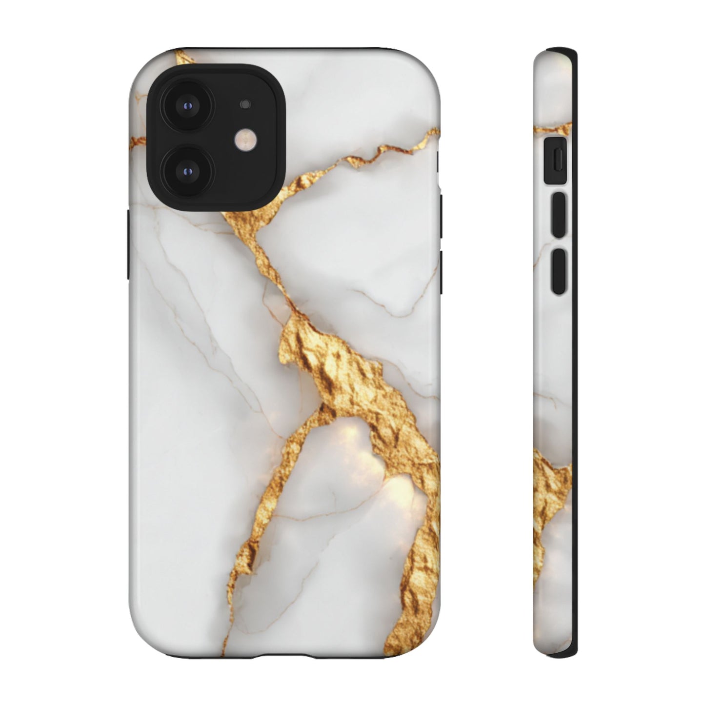 Gold and Marble Design - Tough Phone Case - iPhone or Samsung Phones