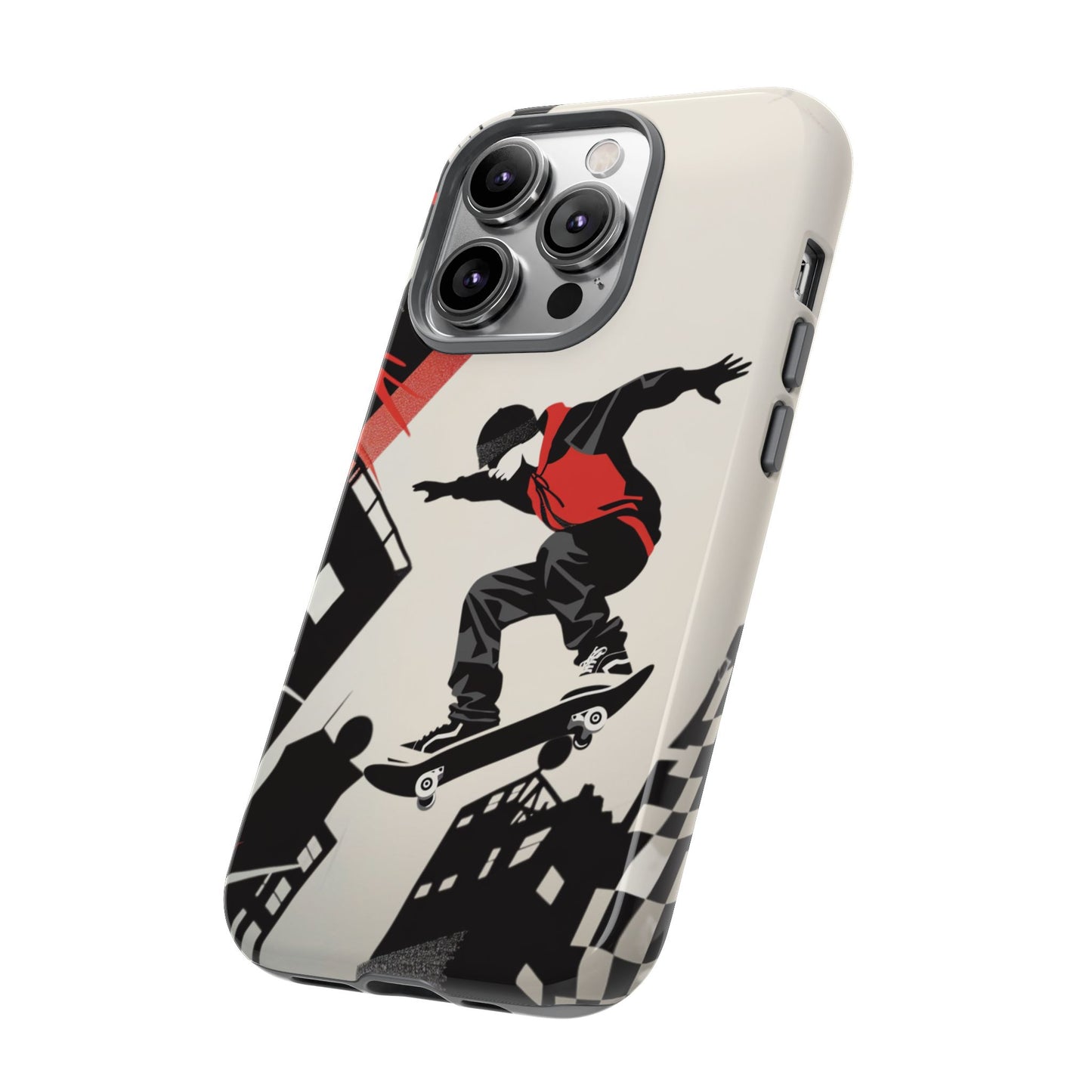 Skateboarding in the City - Tough Phone Case - iPhone or Samsung Phones