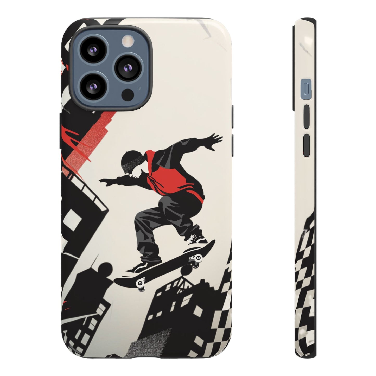 Skateboarding in the City - Tough Phone Case - iPhone or Samsung Phones