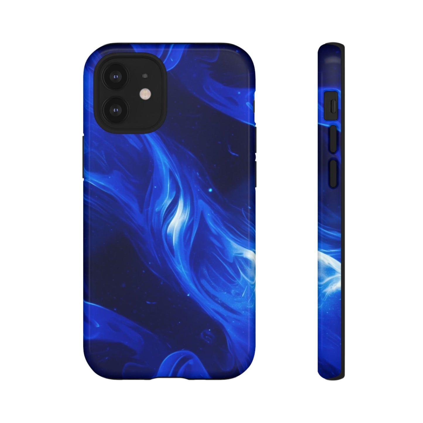 Deep Blue Swirl Design - Tough Phone Case - iPhone or Samsung Phones