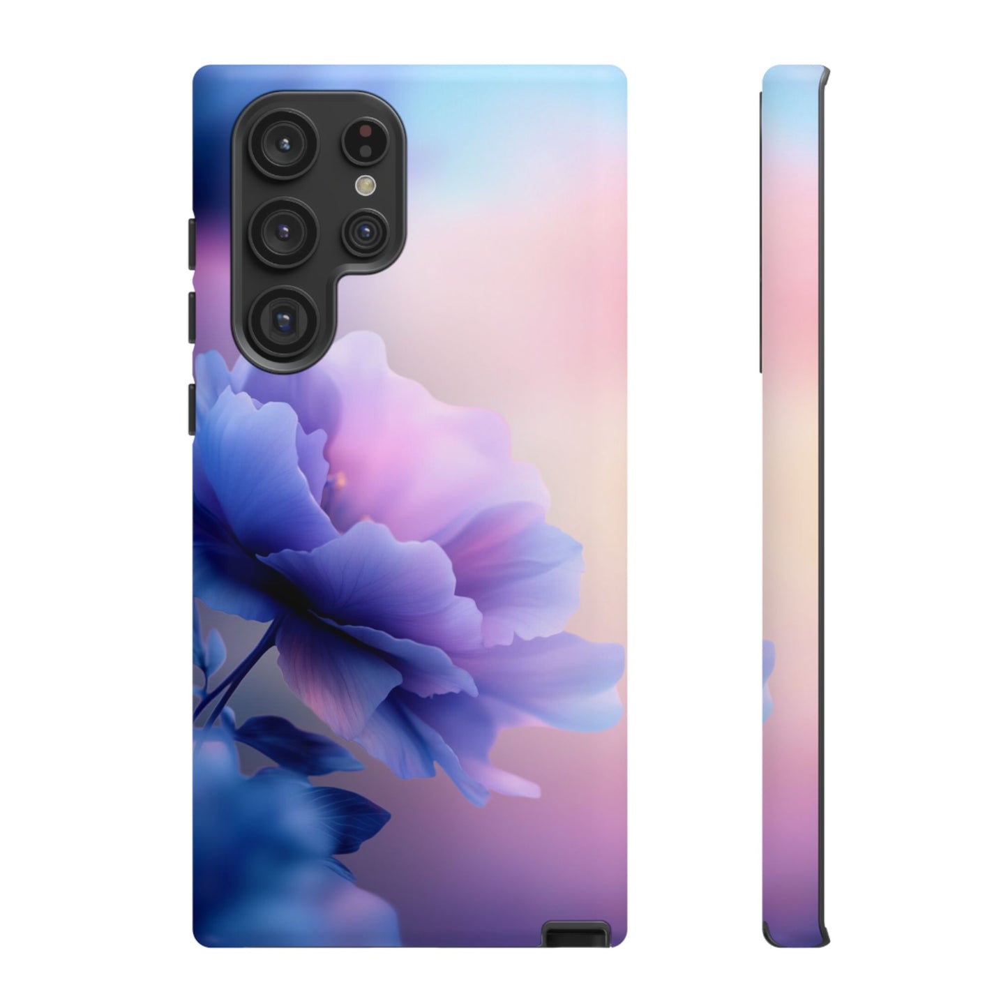 Purple Flower with Sunset - Tough Phone Case