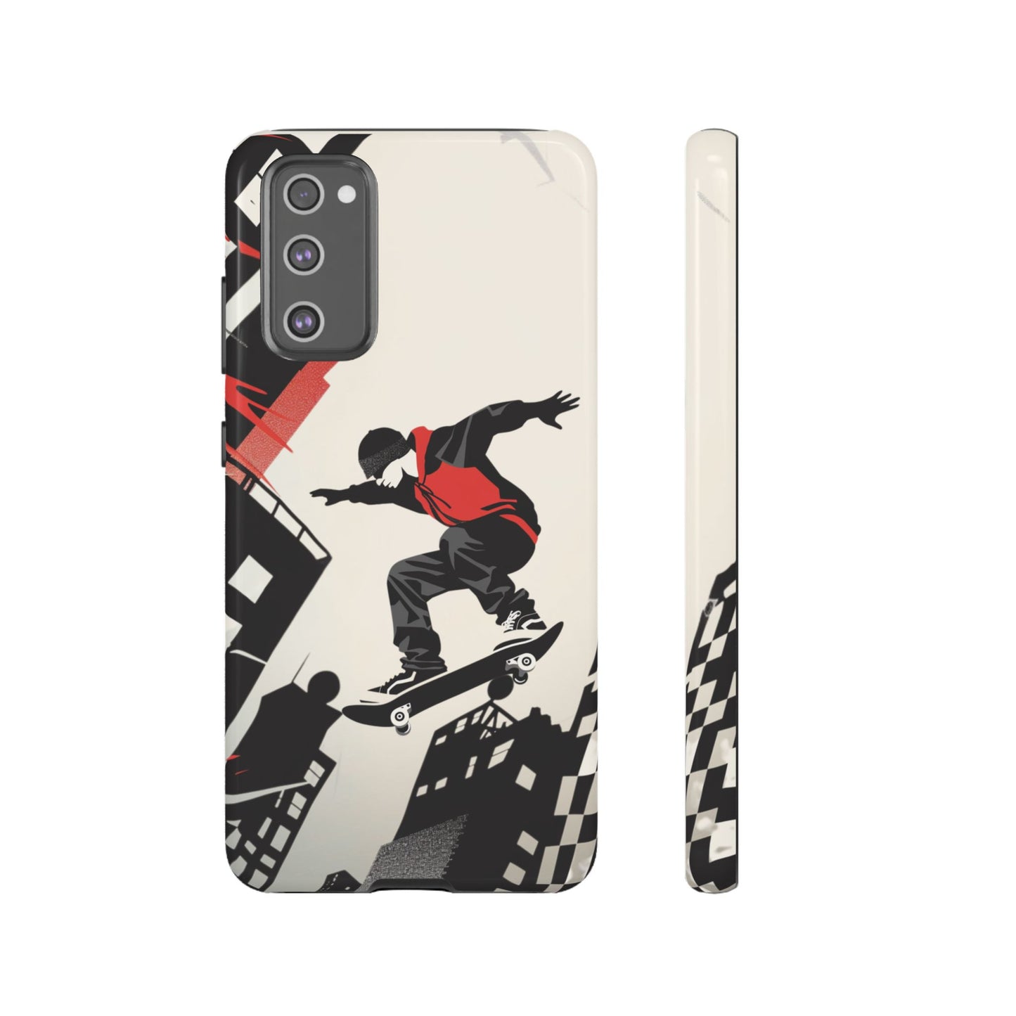 Skateboarding in the City - Tough Phone Case - iPhone or Samsung Phones