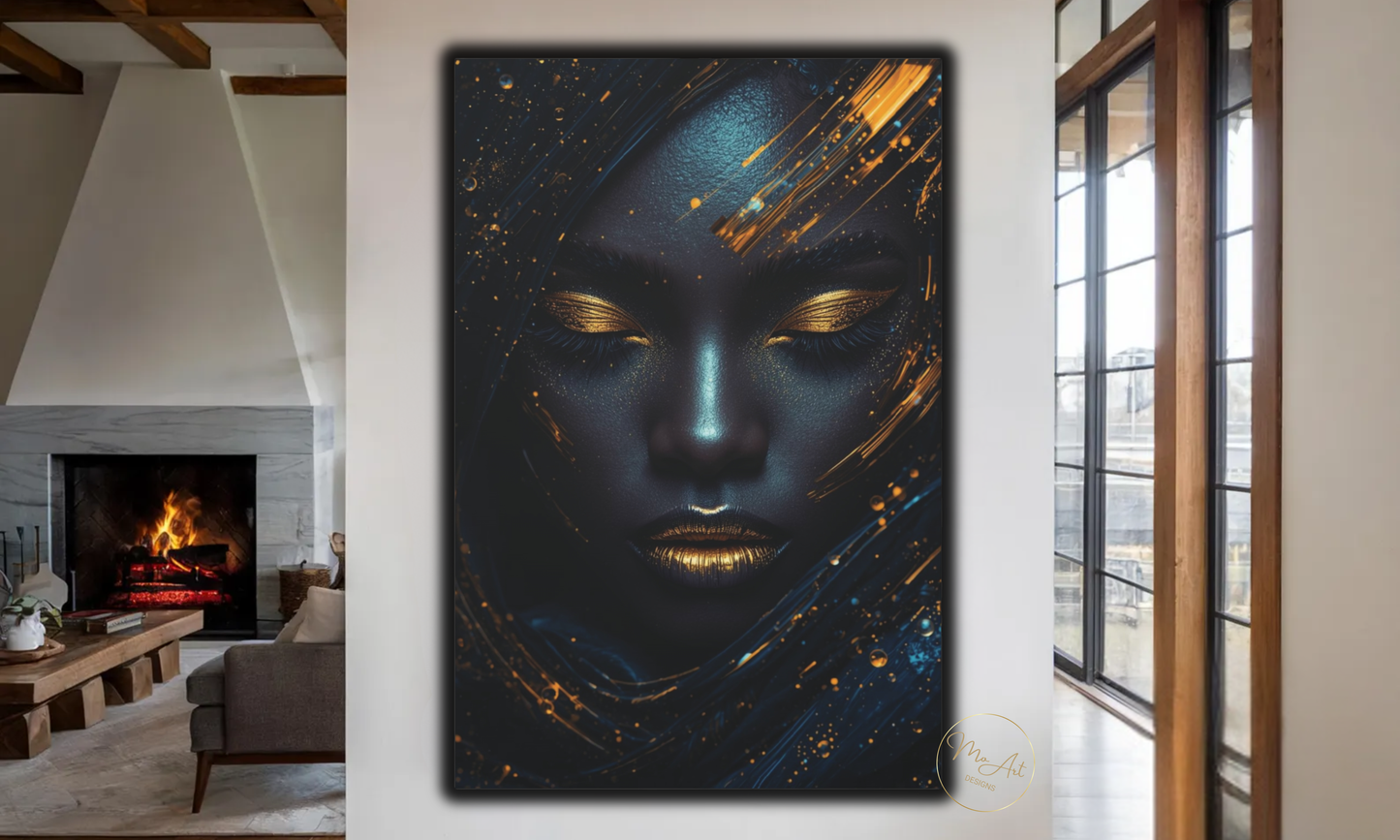 Black Woman Art - Illustrious Black Woman (Digital Download)