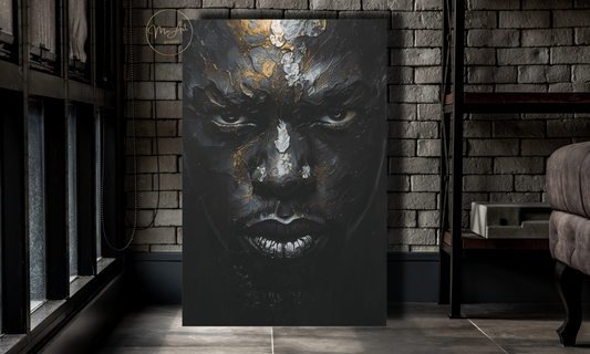 Strong Black Man – Abstract Wall Art / Canvas Print