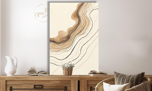 Abstract Line Canvas Wall Art