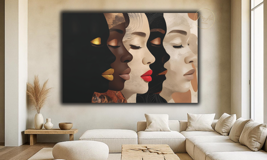 Unified Beauty – Abstract Canvas Wall Art