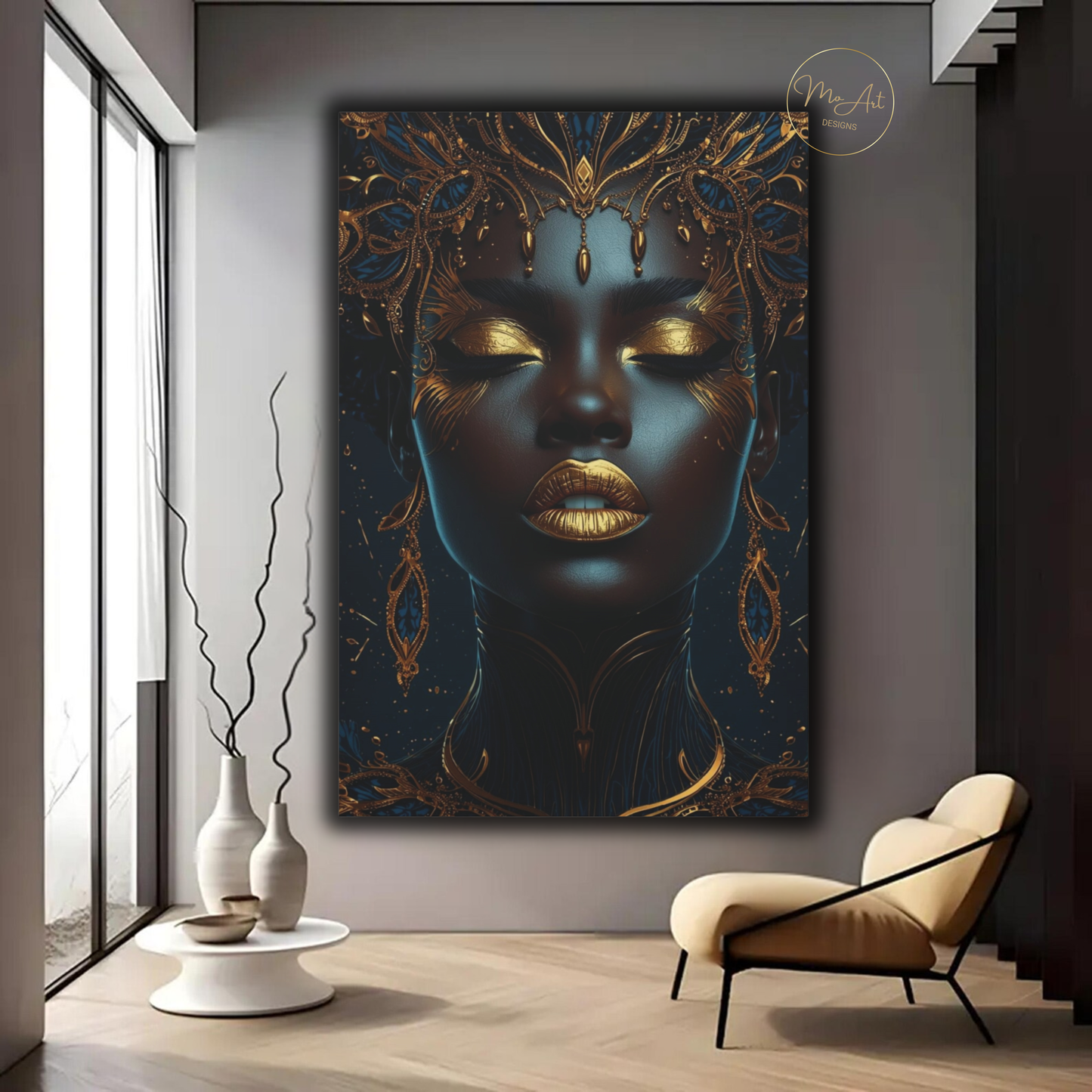 Black Woman Wall Art – Exquisite Beauty / Canvas Print