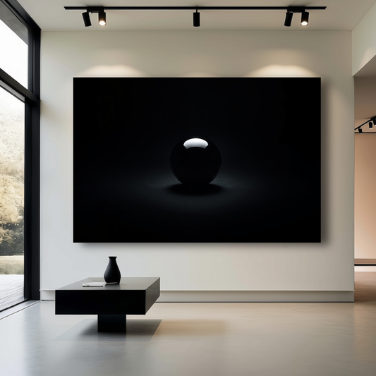 Abstract "Sphere of Silence" Canvas Print | Modern Minimalist Wall Art