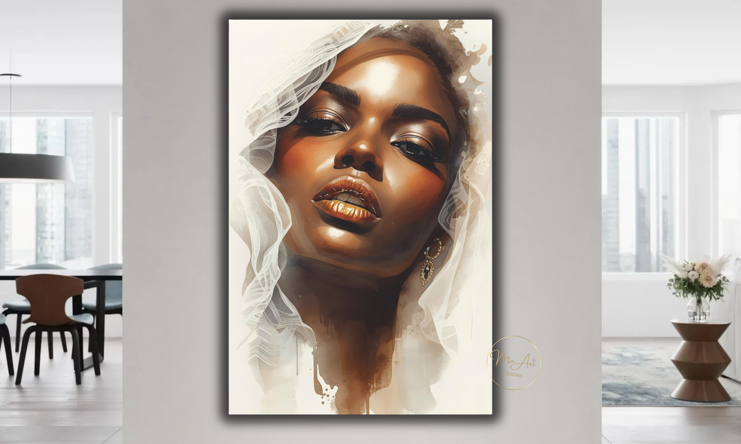 Veiled in Elegance Wall Art / Canvas Print