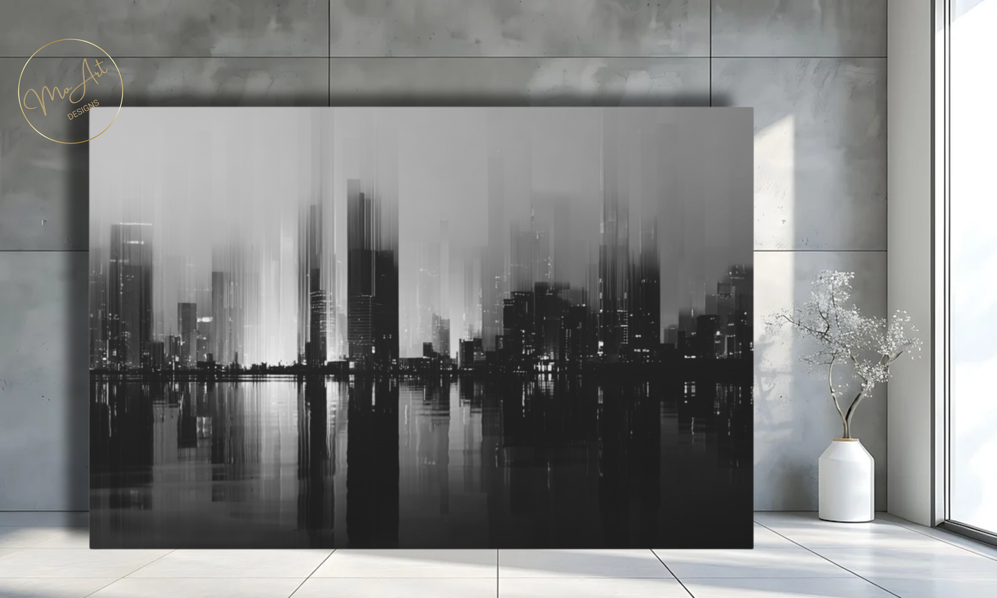 Midnight Skyline - Canvas Wall Art