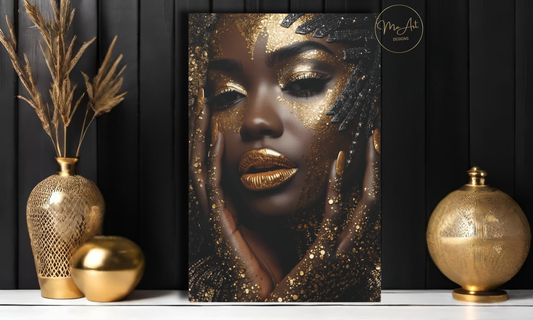 Divine Gold Essence – Canvas Wall Art