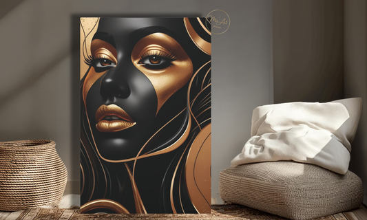 Golden Essence – Abstract Canvas Wall Art