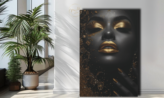 Black & Gold Elegance - Canvas Wall Art