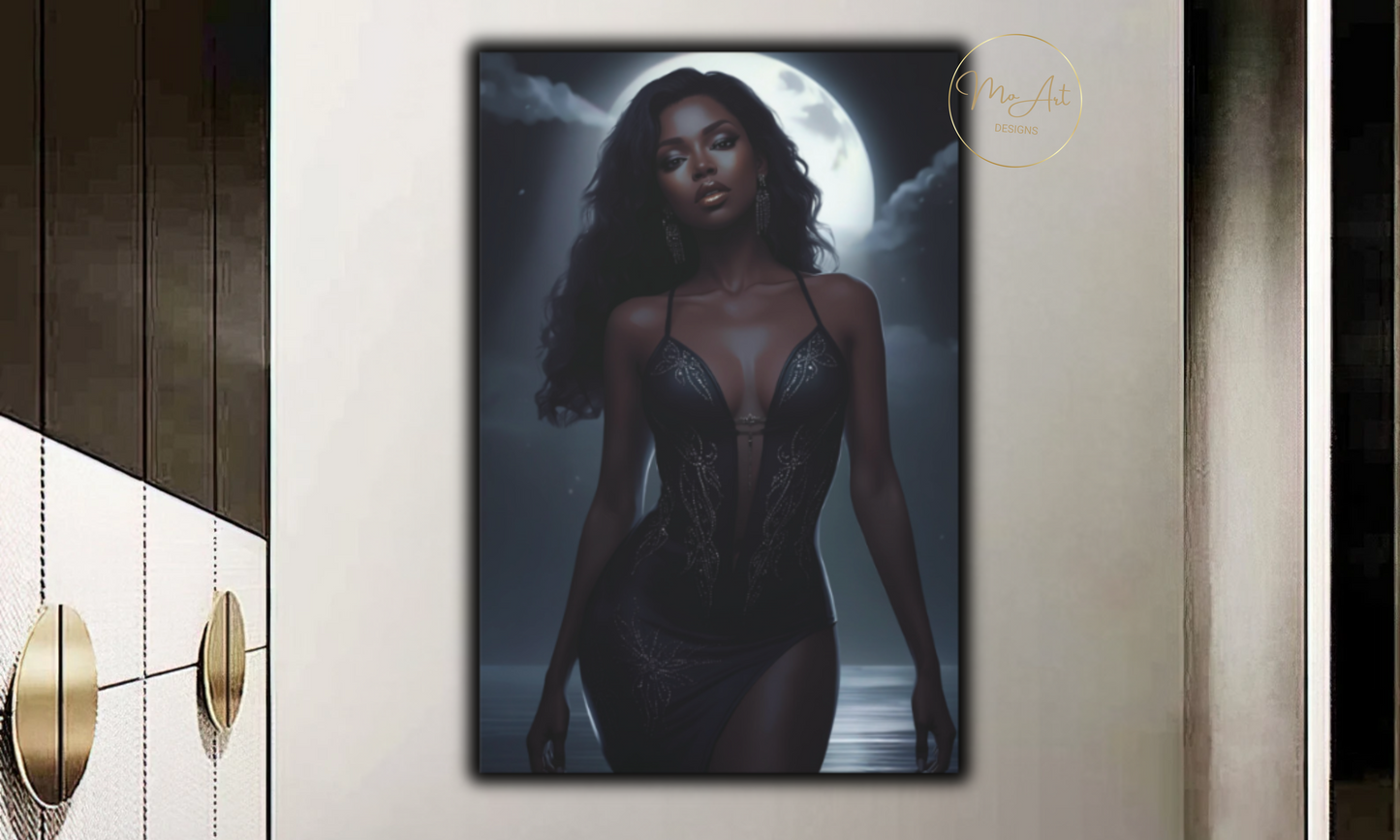 Alluring Beauty Canvas Wall Art