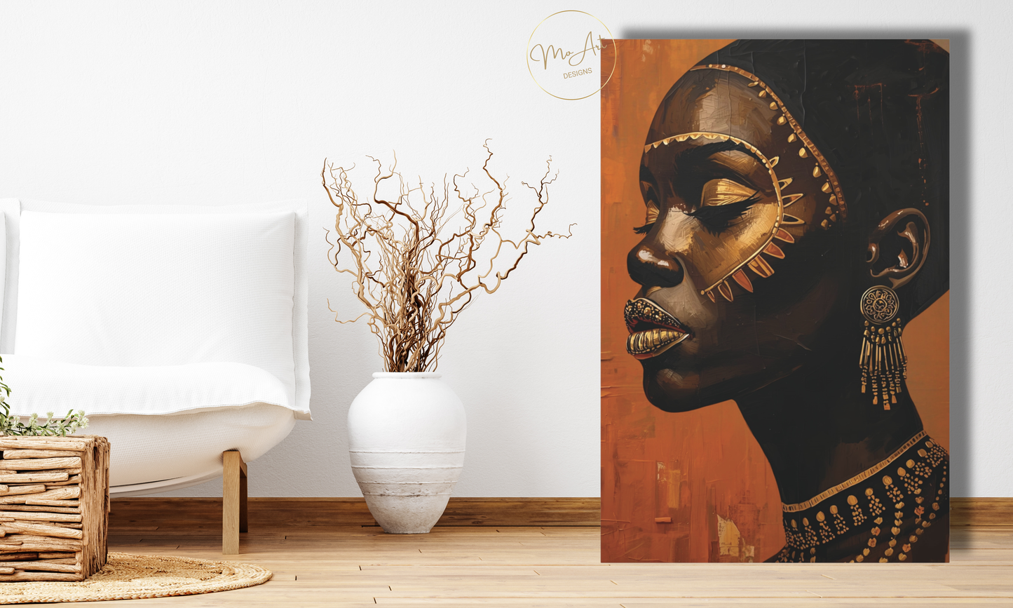 Beautiful Black Queen – Canvas Wall Art