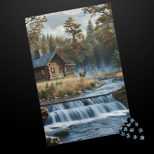 Tranquil Retreat in the Woods Puzzle