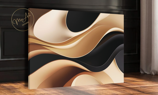 Neutral Abstract Canvas Wall Art