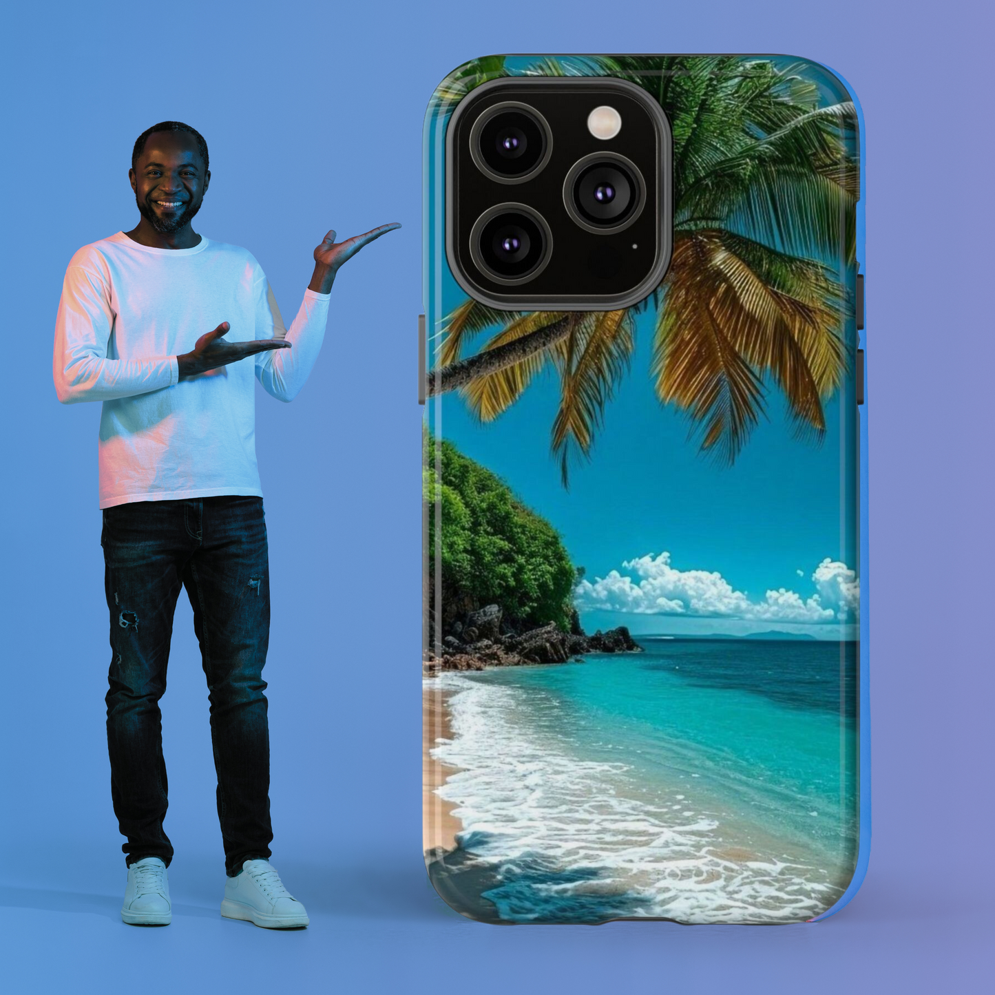 Tropical Beach Oasis - Tough Case for iPhone or Samsung