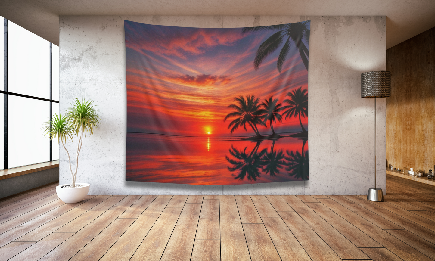 Sunrise at the Beach - Indoor Wall Tapestry