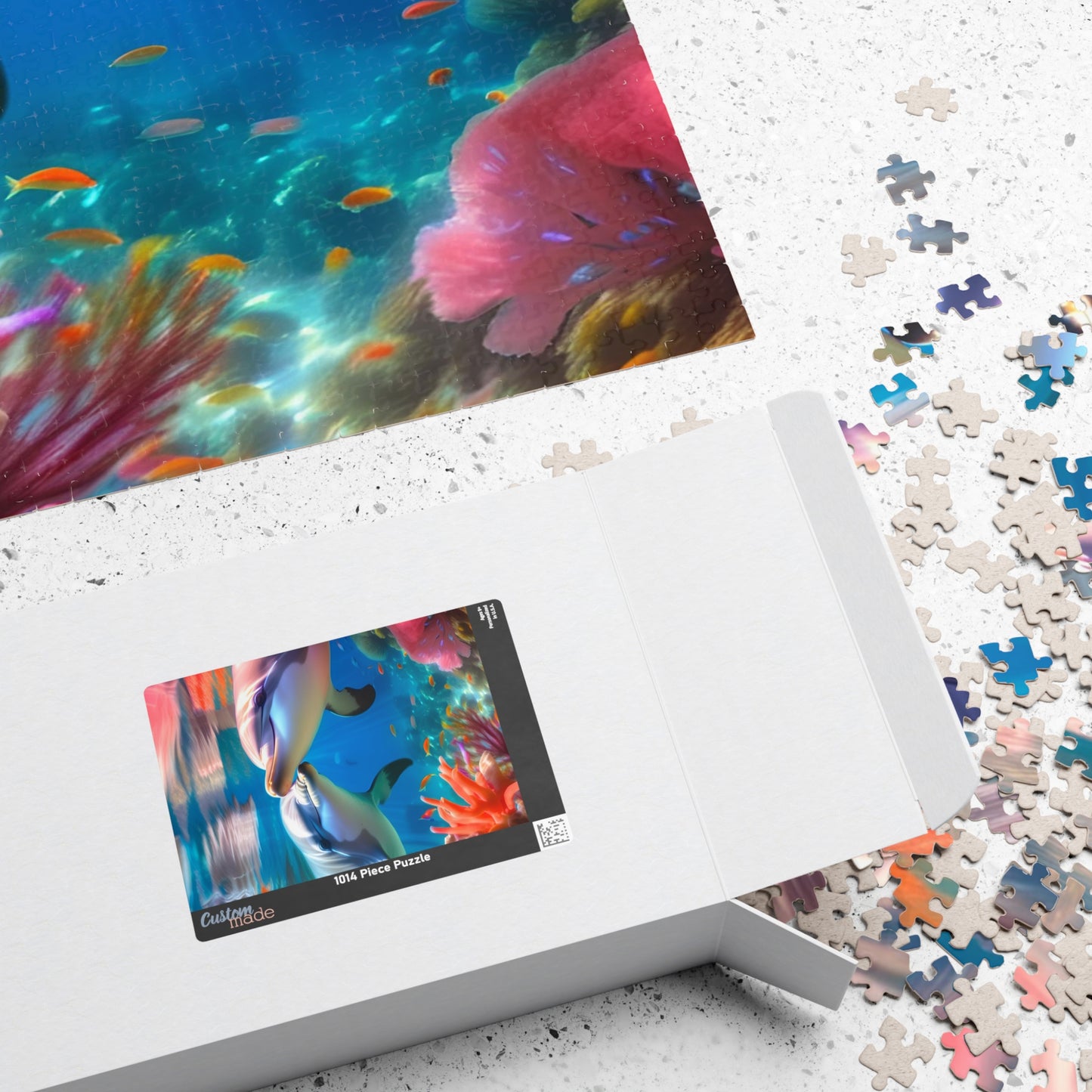 Playful Whispers: The Joy of Dolphin Love Jigsaw Puzzle