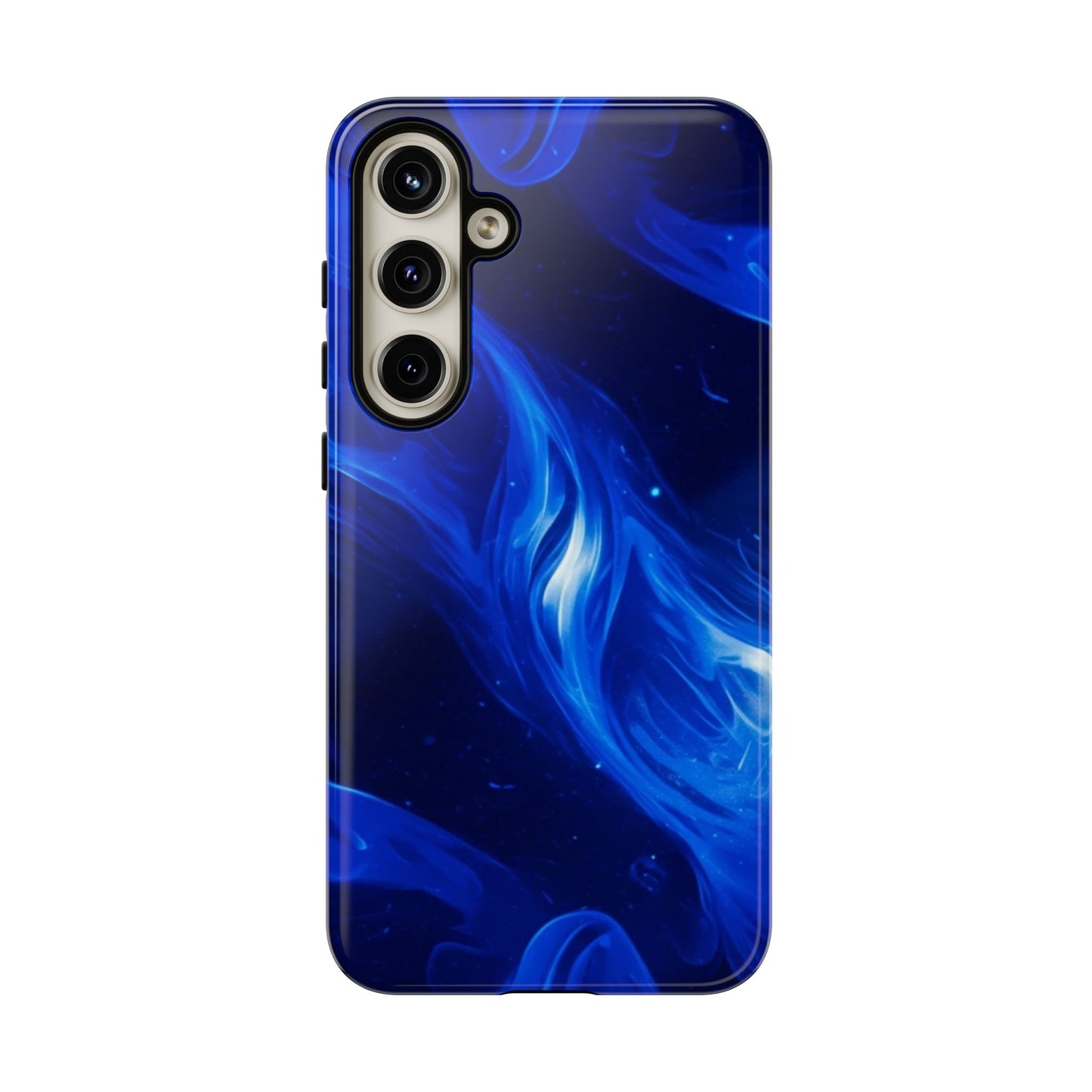 Deep Blue Swirl Design - Tough Phone Case - iPhone or Samsung Phones
