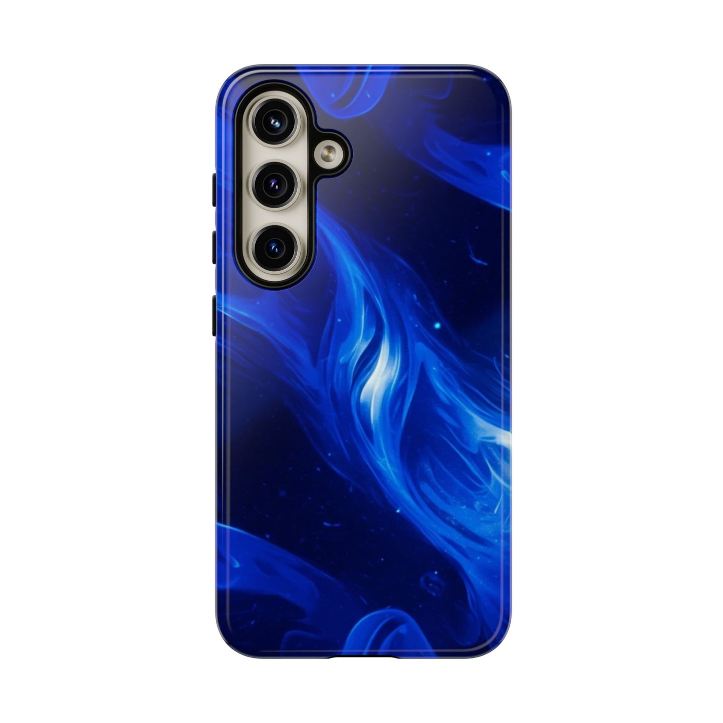 Deep Blue Swirl Design - Tough Phone Case - iPhone or Samsung Phones