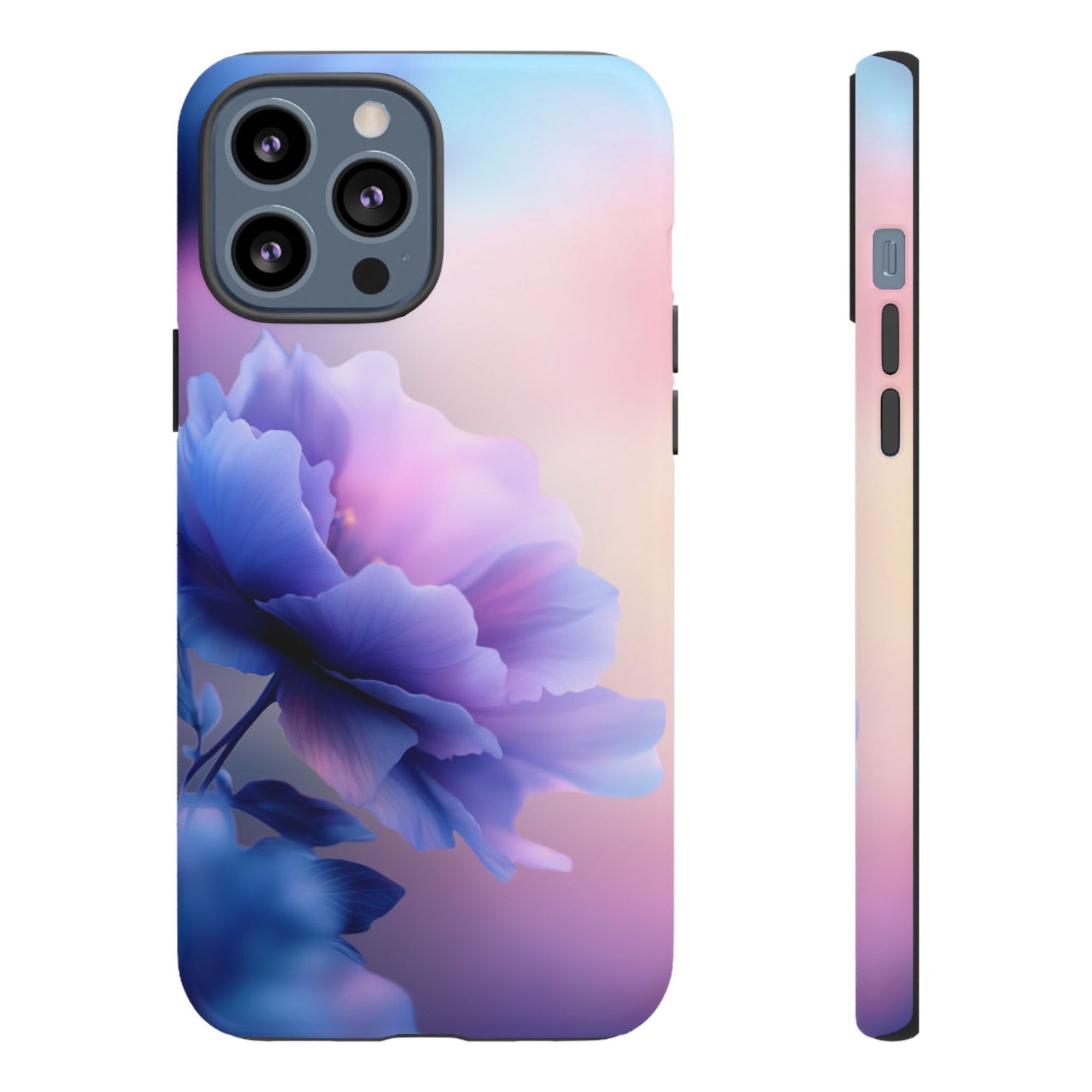 Purple Flower with Sunset - Tough Phone Case