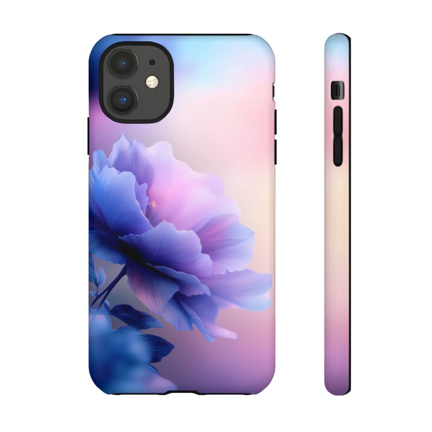 Purple Flower with Sunset - Tough Phone Case