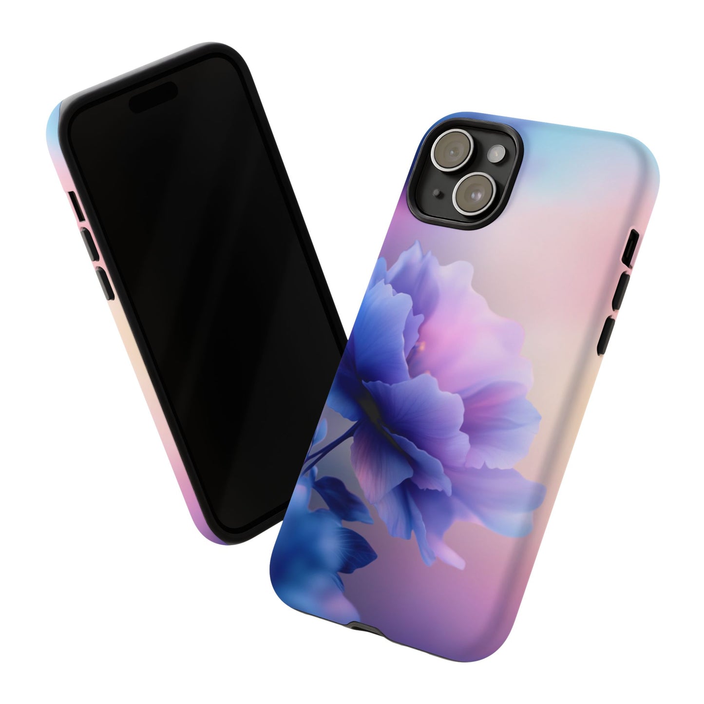 Purple Flower with Sunset - Tough Phone Case