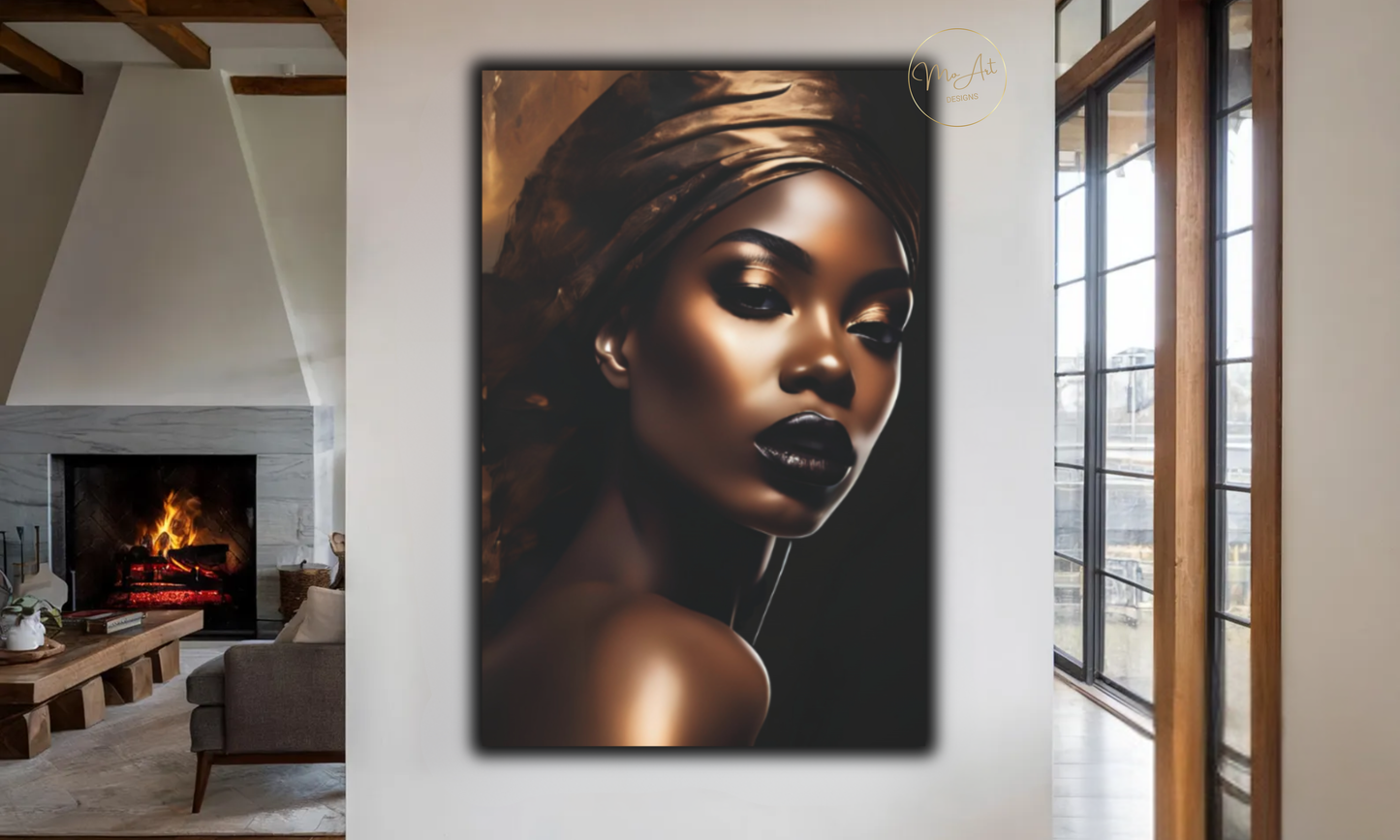 Bronze Divinity – Canvas Wall Art